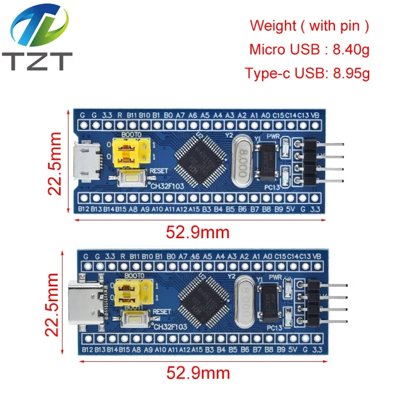 DIYTZT STM32F103C8T6 ARM STM32 Entwicklungsboard-Modul für Arduino – Bild 4