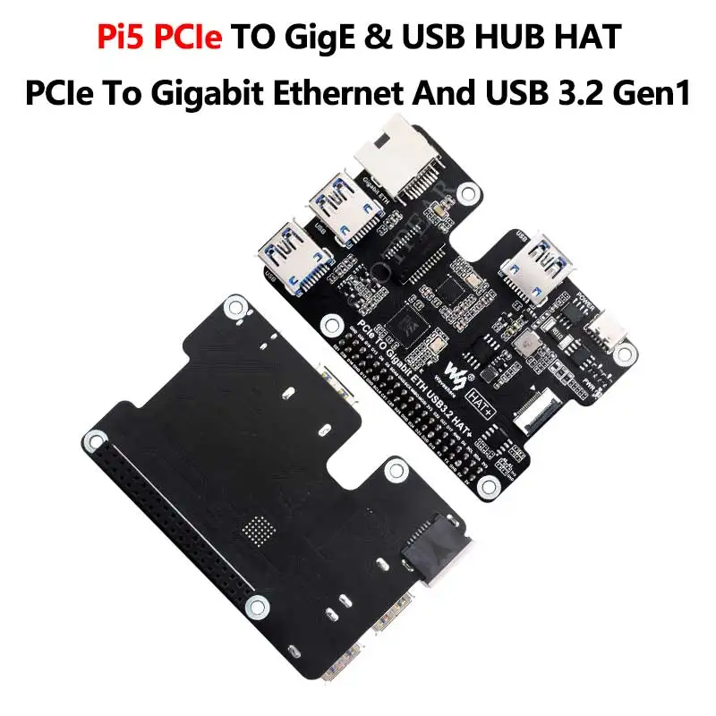 Raspberry Pi 5 PCIE zu Gigabit Eth USB 3,2 Hut USB Hub für Raspberry – Bild 5