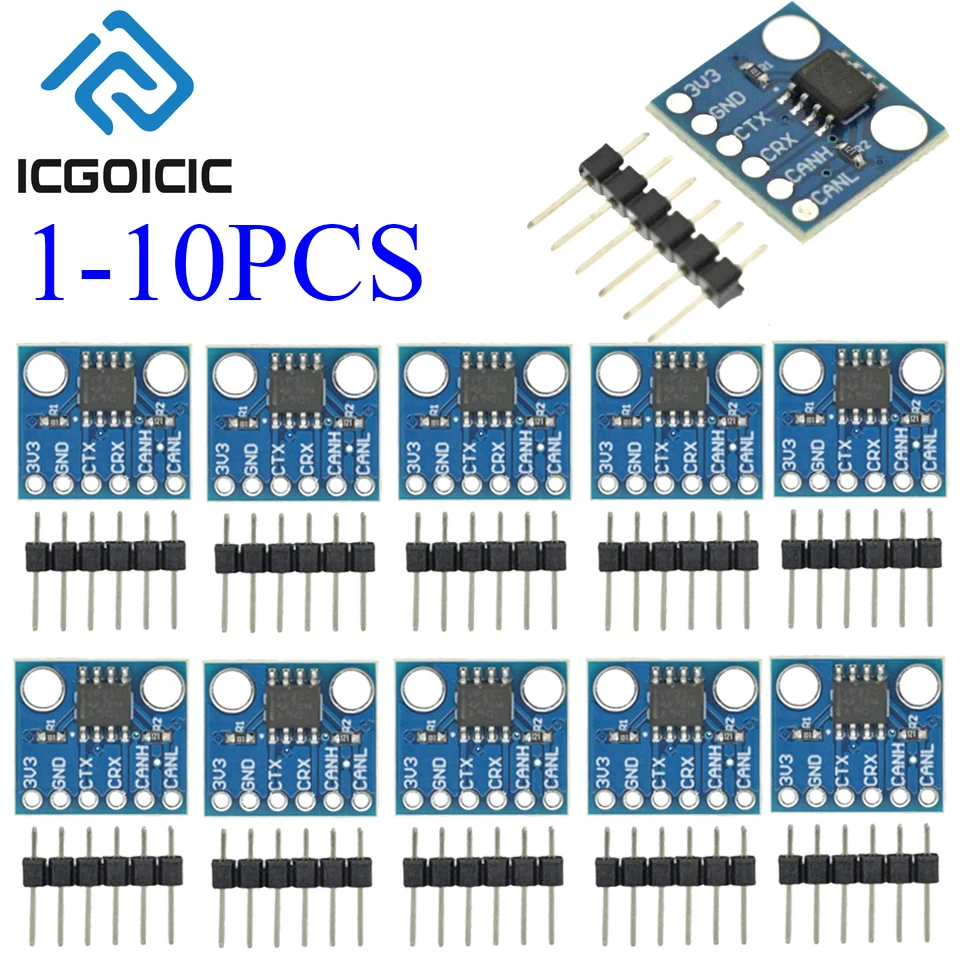 SN65HVD230 CAN-Bus-Transceiver-Modul - 3,3 V, 1 Mbit/s, für Arduino ESP32 STM32 CAN 2.0B