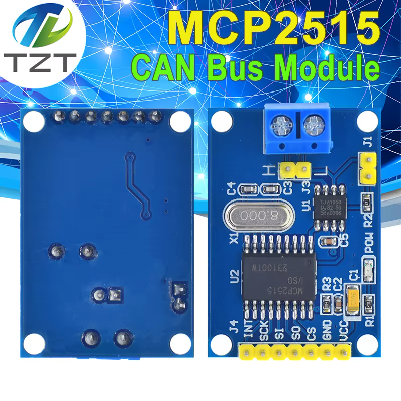 TZT MCP 2515 CAN-Bus-Modul TJA 1050 Empfänger SPI für 51 MCU ARM-Controller