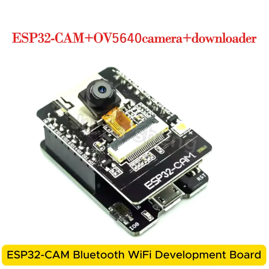 ESP32-CAM WiFi + Bluetooth Kameramodul Entwicklungsboard ESP32 mit Kameramodul OV5640 für Smart Home