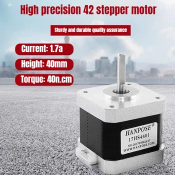 4-Draht Nema17 Schrittmotor 42 Motor mit Hohem Drehmoment 1,5A 17HS4401 für CNC-Fräsmaschine 3D-Drucker Nema