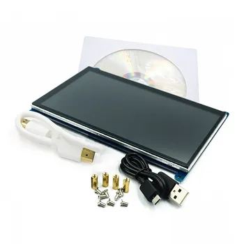 7 Zoll Raspberry Pi 3 B Touchscreen 1024 * 600 7,0 Zoll IPS kapazitiver Touchscreen LCD, HDMI-Schnittstelle