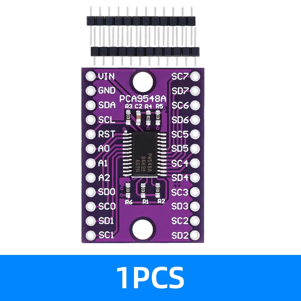 PCA9548 TCA9548A I2C Multiplexer-Modul - 1-zu-8-Kanal-Erweiterungsplatine für IIC-Bus (8-Wege)