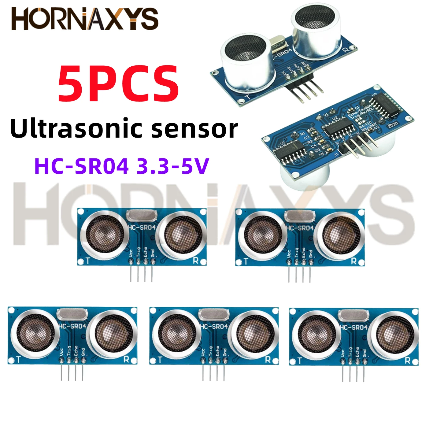 Ultraschallsensor HC-SR04 HCSR04 Wellendetektor Entfernungsmessmodul – Bild 3