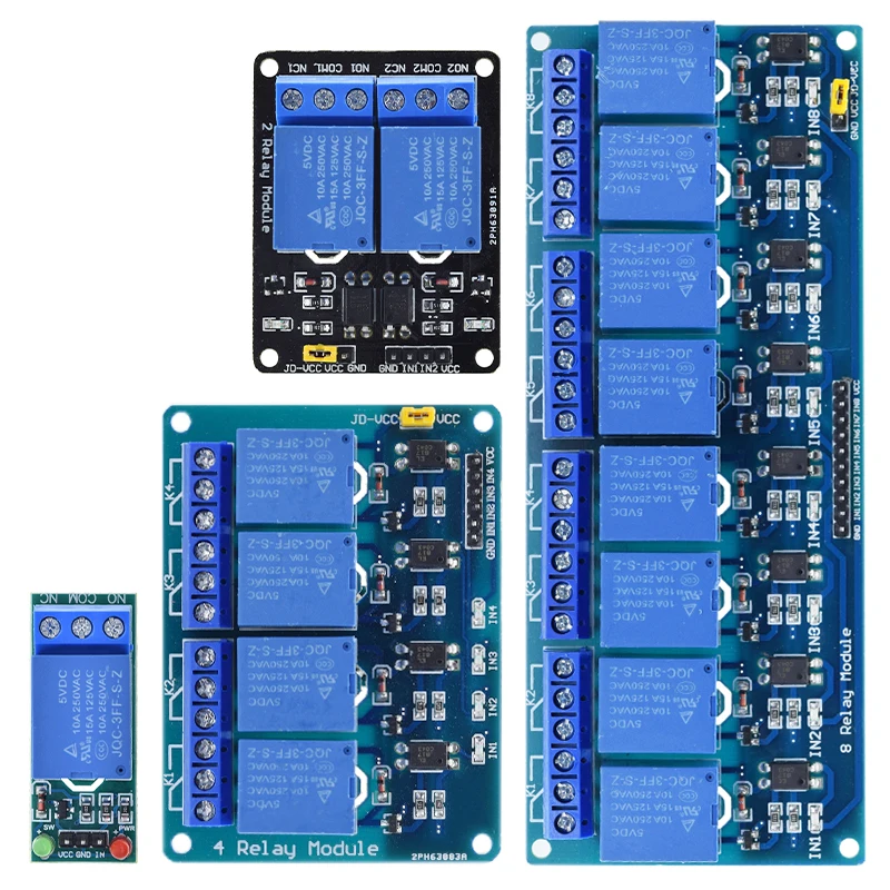 5V 12V 24V Relaismodul mit Optokoppler-Relaisausgang 1 2 4 6 8 16-Wege-Relaismodul für Arduino PLC