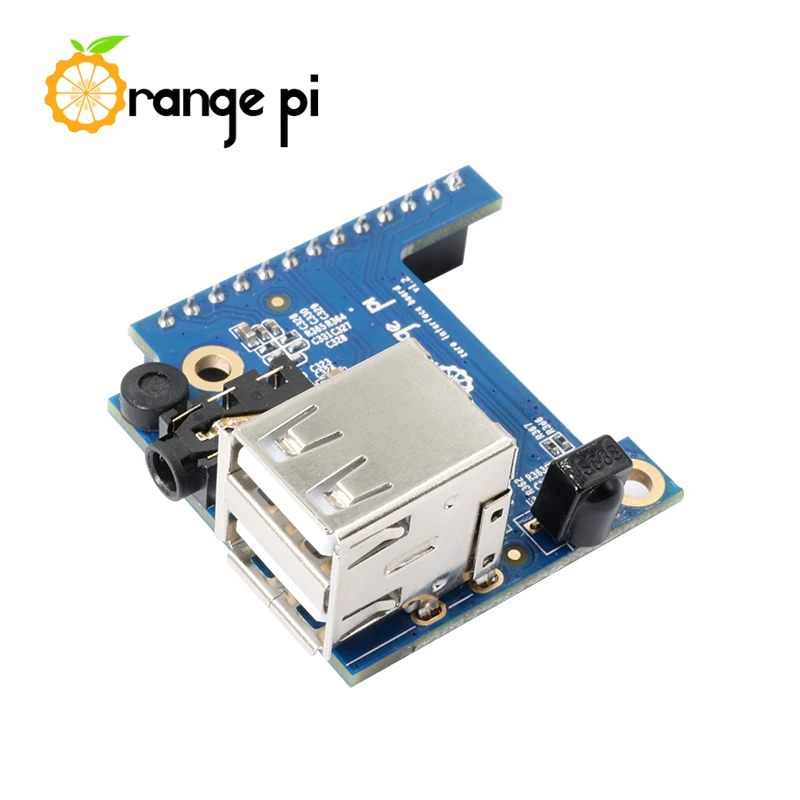 Orange Pi Zero Erweiterungsplatine USB 2.0 x2 Audio Video Mic – Bild 2