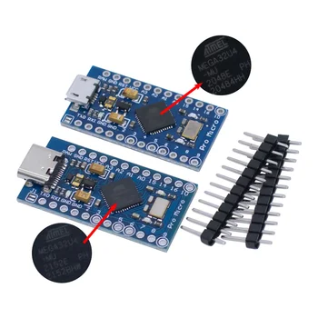 LIZAO Pro Micro ATmega32U4 5V 16MHz Steuerplatine Ersatz für ATmega328P für Arduino DIY