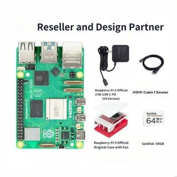 Raspberry Pi5 8GB 4GB Entwicklerboard Mini-PC Hochleistungs-64-Bit-Quad-Core-Arm-Cortex-A76 BLE Bluetooth 5.0