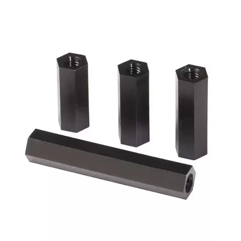 M2 M2,5 M3 M4 M5 M6 Schwarzer Nylon-Sechskant-Abstandshalter, Säule – Bild 5