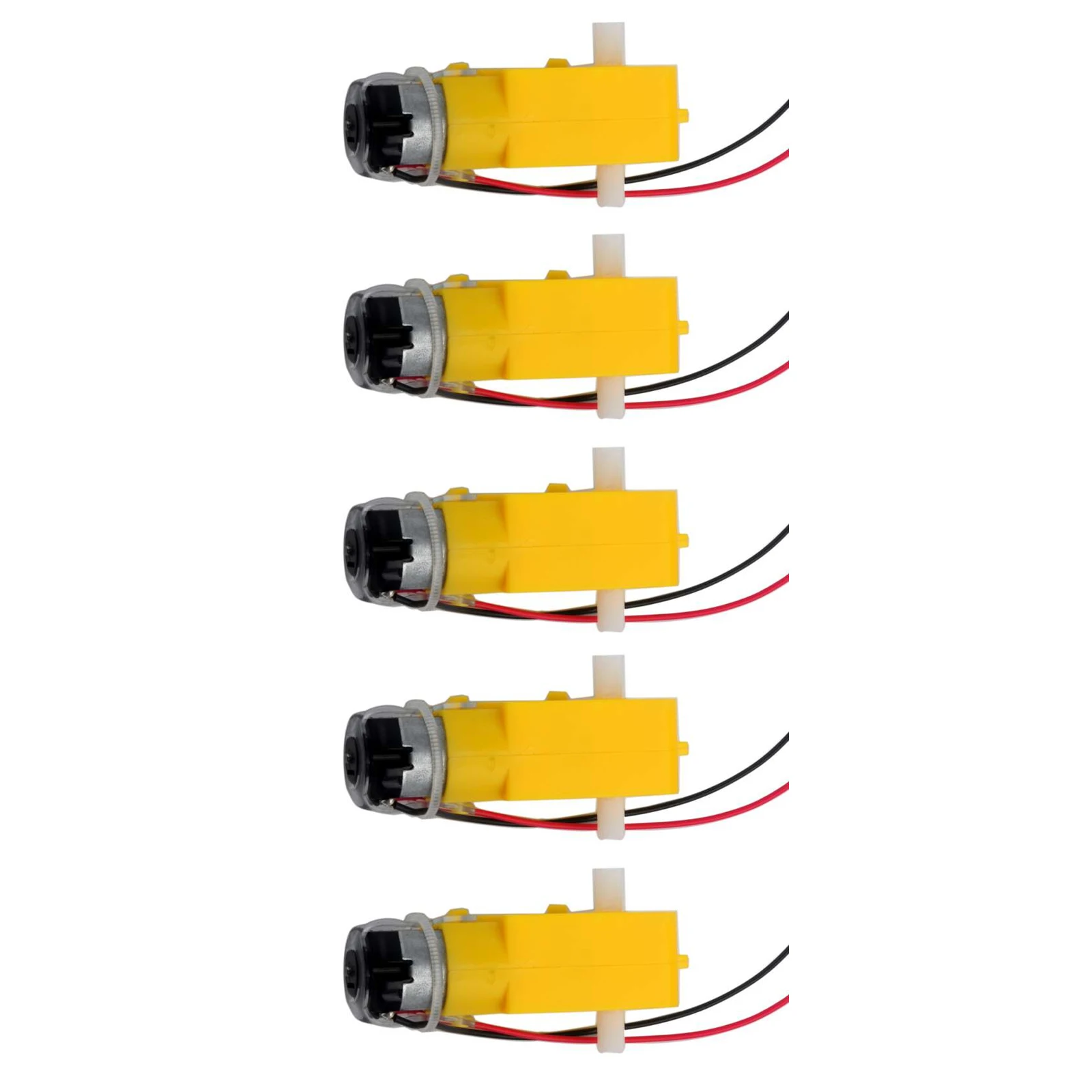TT Getriebemotor 200 U/min 3-6V DC mit 65mm Rädern für Arduino Roboter-Auto im Maßstab 1:48