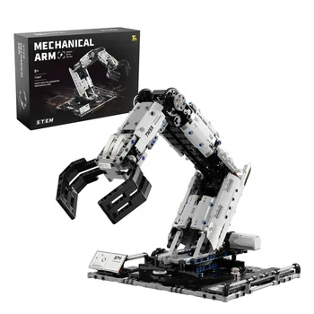 Roboterarm-Bausteinset, ferngesteuertes mechanisches Armmodell, Bausteine (1029 Stück)