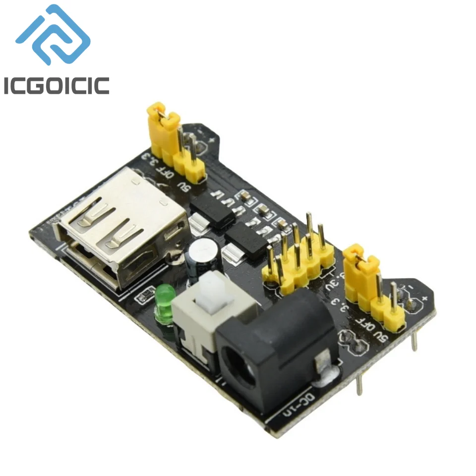 Mb102 löt freies Steck brett Netzteil modul 3,3 V/5V DIY Kit Teile – Bild 3