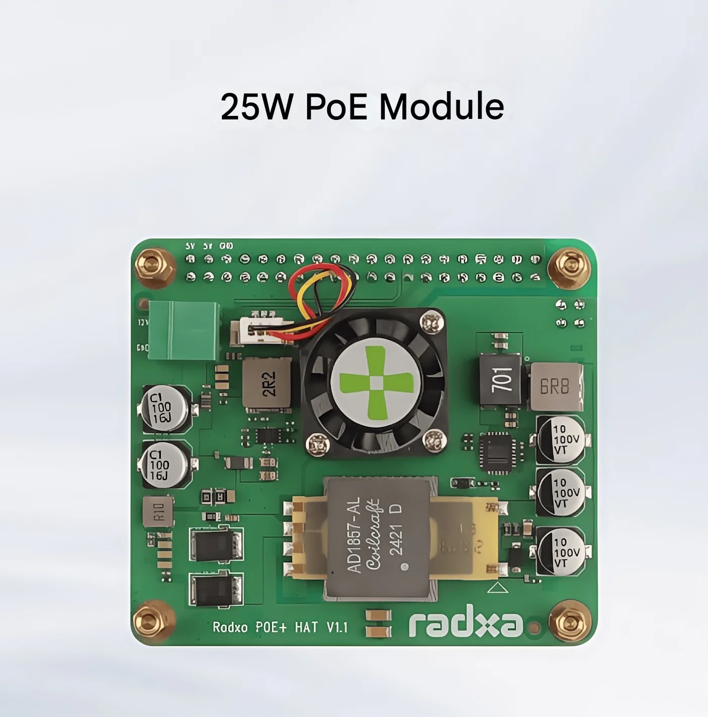 Radxa 25W POE Ethernet-Stromversorgungsmodul unterstützt ROCK 5B+/3 – Bild 3