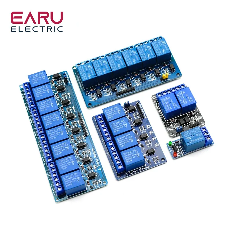 5V 12V 24V Relaismodul mit Optokoppler-Relaisausgang 1 2 4 6 8 16-Wege-Relaismodul für Arduino PLC