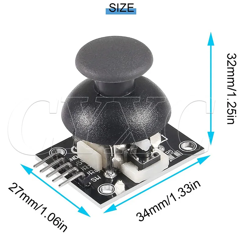 KY-023 Dual-Achsen XY Joystick Modul Höhere Qualität PS2 Joystick – Bild 4