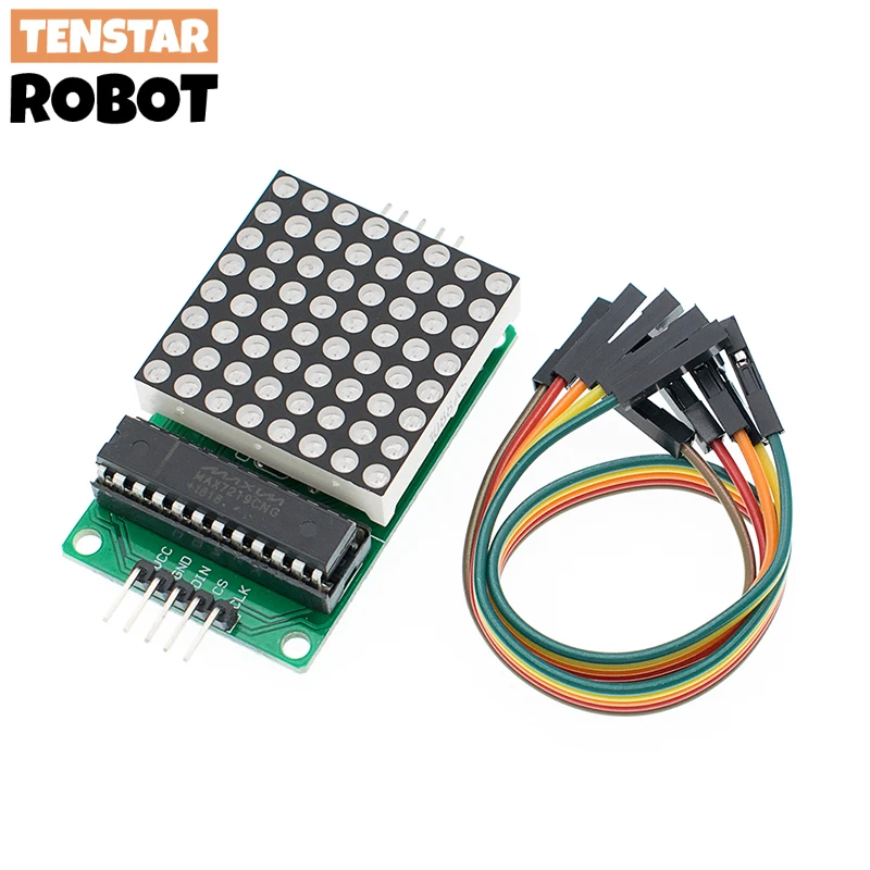 MAX7219 8*8 Dot Matrix Modul Rot Licht Mikrocontroller Modul Anzeige – Bild 5