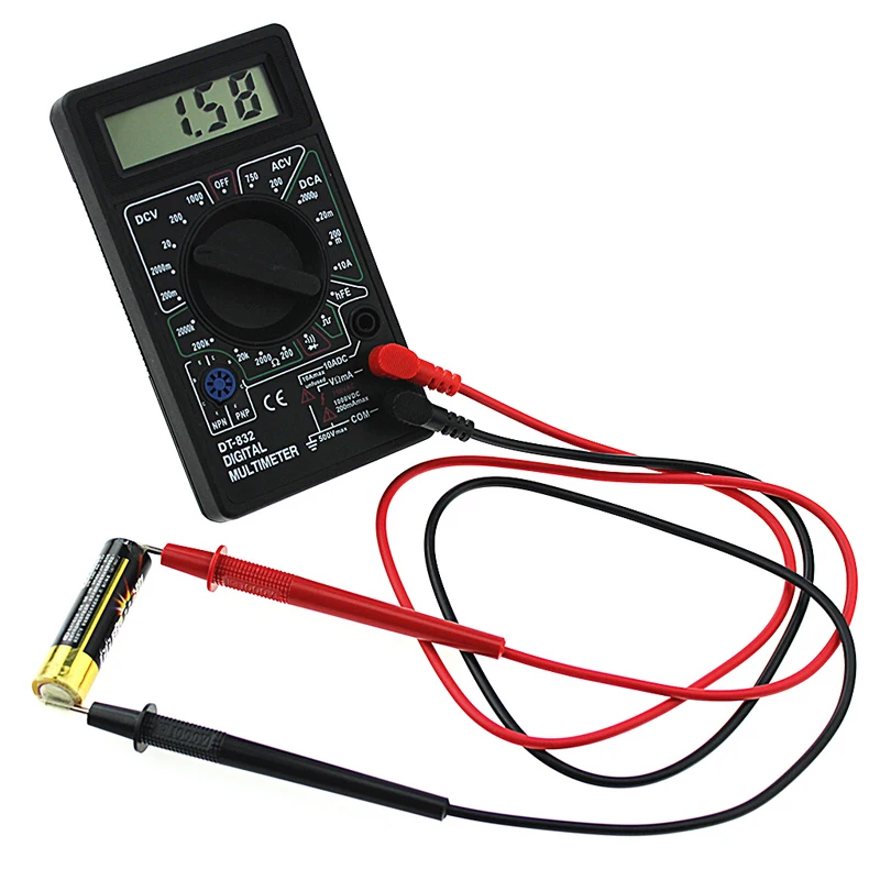 Professionelles DT832 Digitalmultimeter LCD für Voltmeter Amperemeter – Bild 6