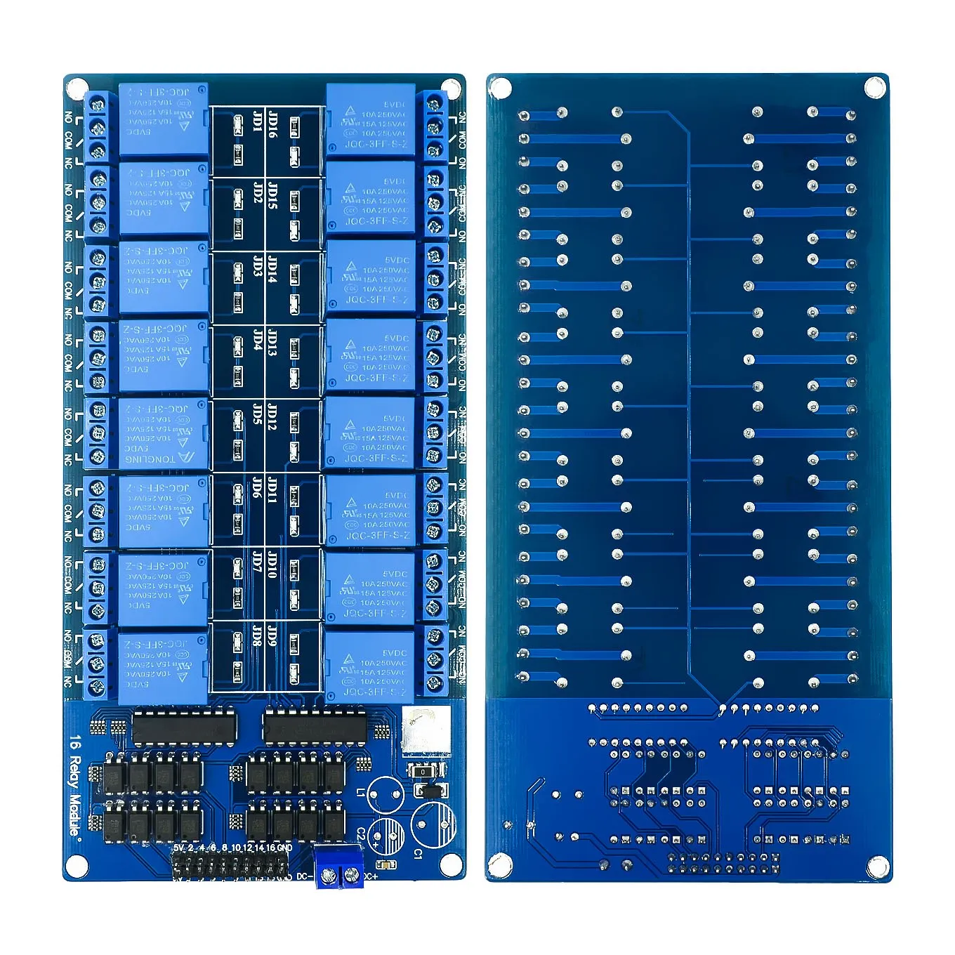 5V 12V 16-Kanal-Relaismodul für Arduino ARM PIC AVR DSP Elektronisches – Bild 5