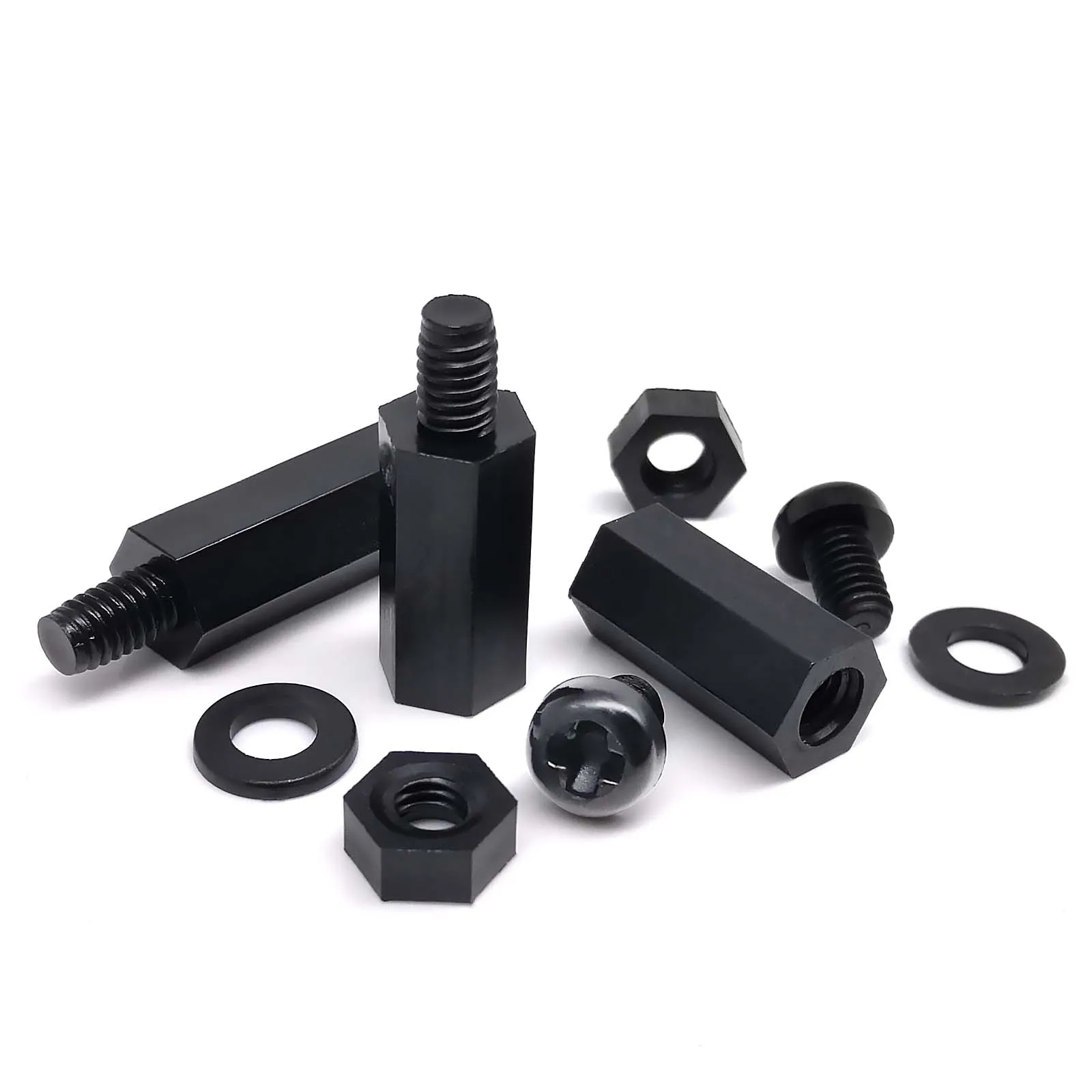 M2 M2,5 M3 M4 schwarzer Kunststoff Nylon isolierter – Bild 5