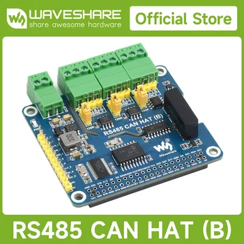 Waveshare Isolierter RS485-CAN-HAT (B) für Raspberry Pi, 2-Kanal-RS485- und 1-Kanal-CAN, Canbus, für Raspberry