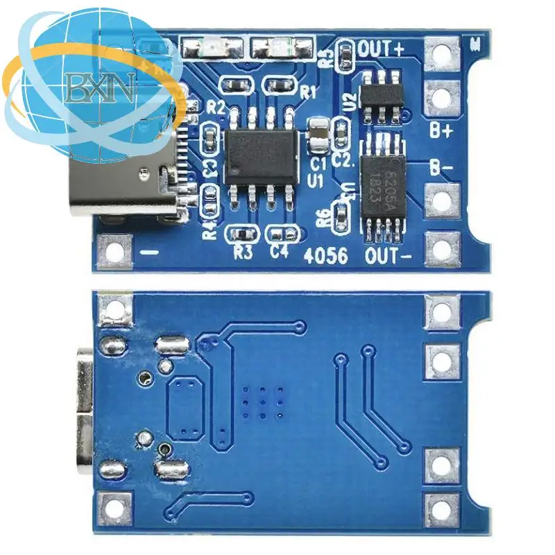 Tp4056 5v 1a Typ-C USB Lithium-Batterie-Lade platine Lade modul mit Schutz Doppel funktionen