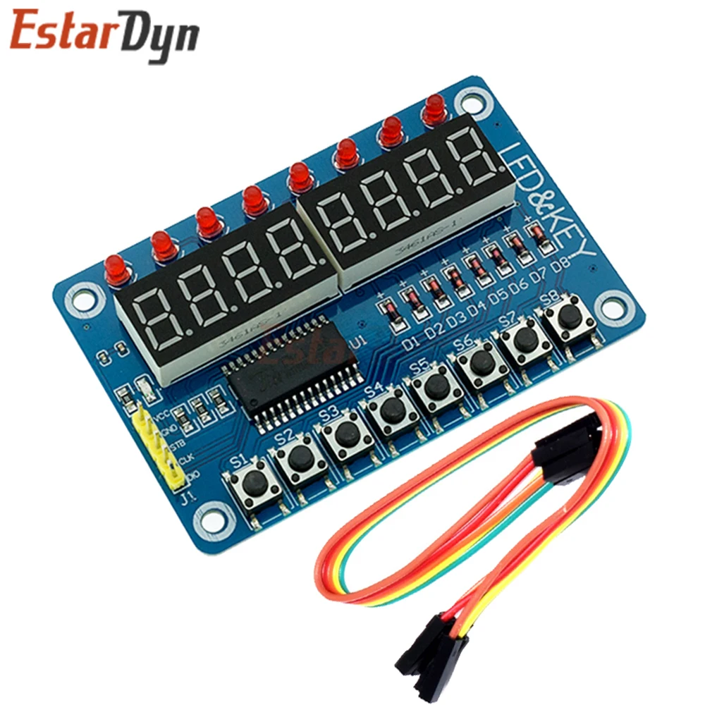 Estardyn TM1637/TM1638/MAX7219 LED-Anzeigemodul, 4/8 Bit 0,36 Zoll – Bild 5