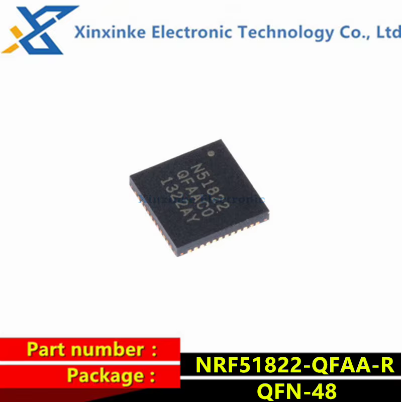NRF51822-QFAA-R QFN-48 Bluetooth 4.0 Low Energy RF Wireless Chip