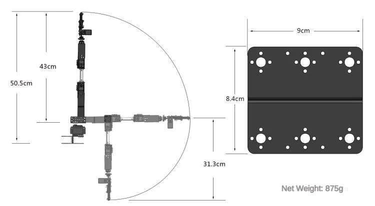 Roboterarm-Bausatz 6 DOF Programmierbarer Roboterarm DIY-Kit – Bild 6