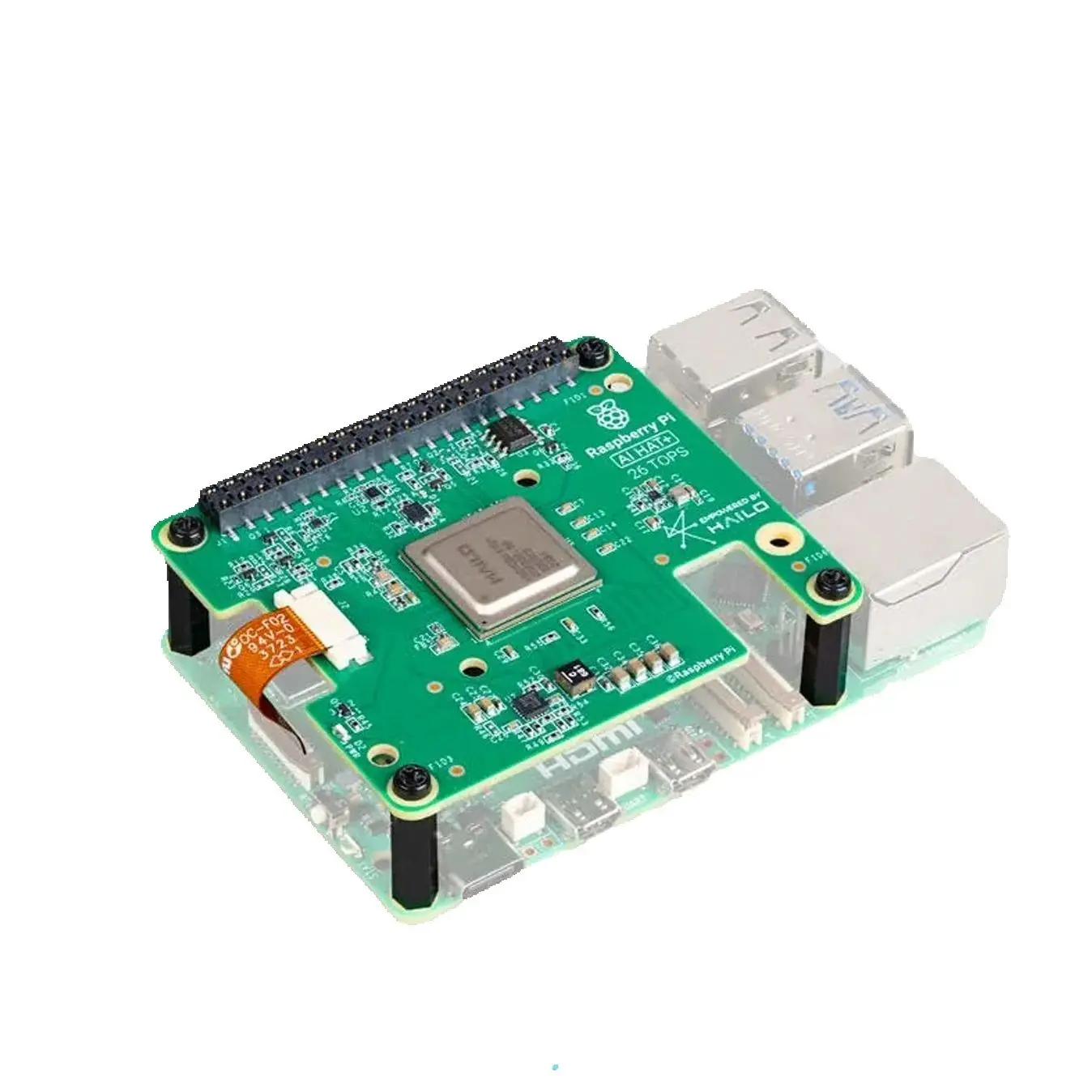 Raspberry Pi AI HAT+ mit Integriertem Hailo-8L KI-Beschleuniger 13TOPS – Bild 3
