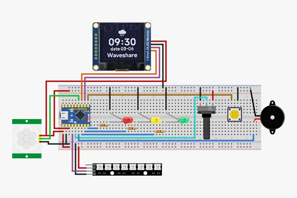 ESP32-S3/C6/C3 Zero Starter Basis-Lernkit DIY Schulset Arduino – Bild 4