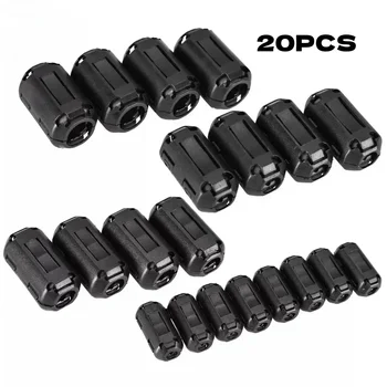 Clip-on Ferritring-Entstörfilter 3,5-13mm Kabel-Entstörfilter-Clip-Set für Stromkabel, USB-, Audio (20 Stück)