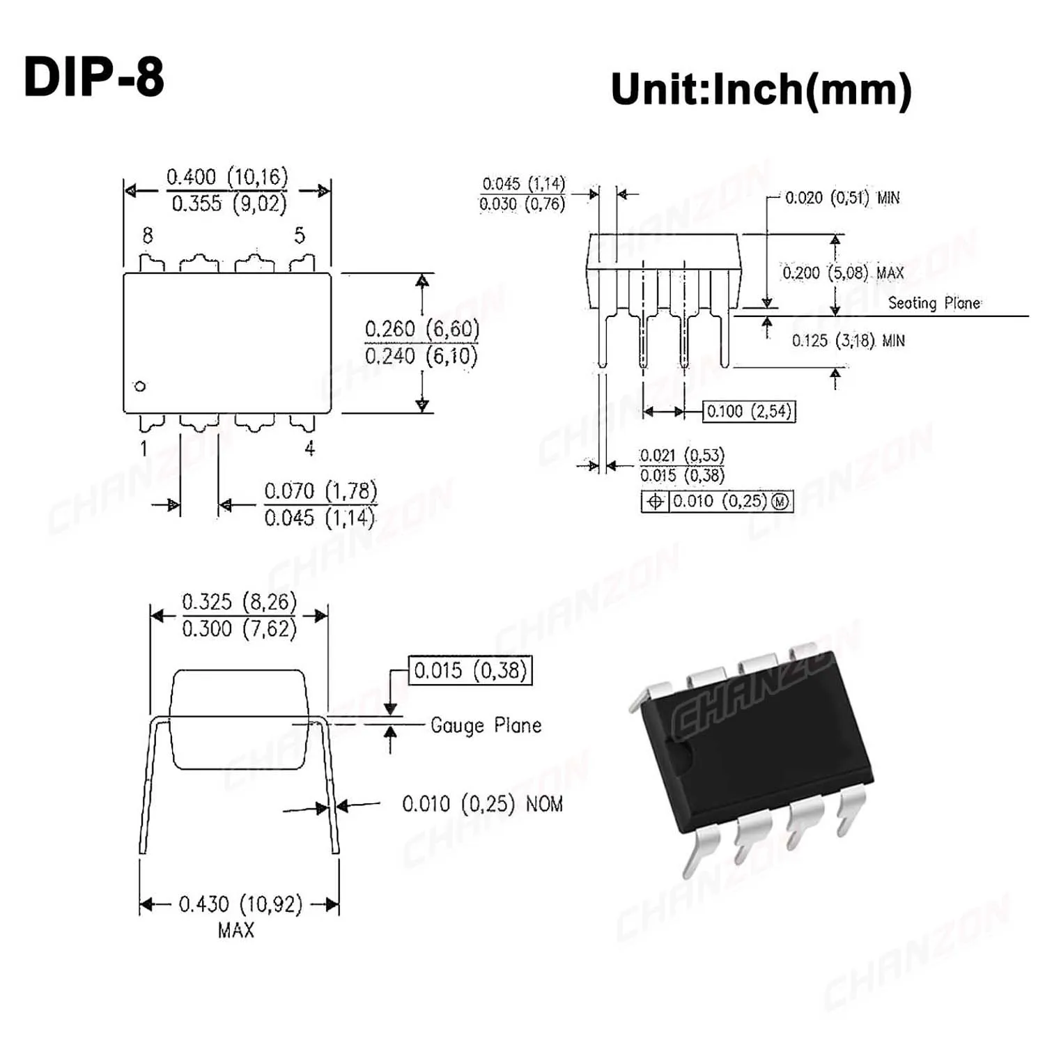 NE555 NE555P NE555N 555 Timer DIP8 SOP8 SOP DIP Sockel (10 Stück) – Bild 4