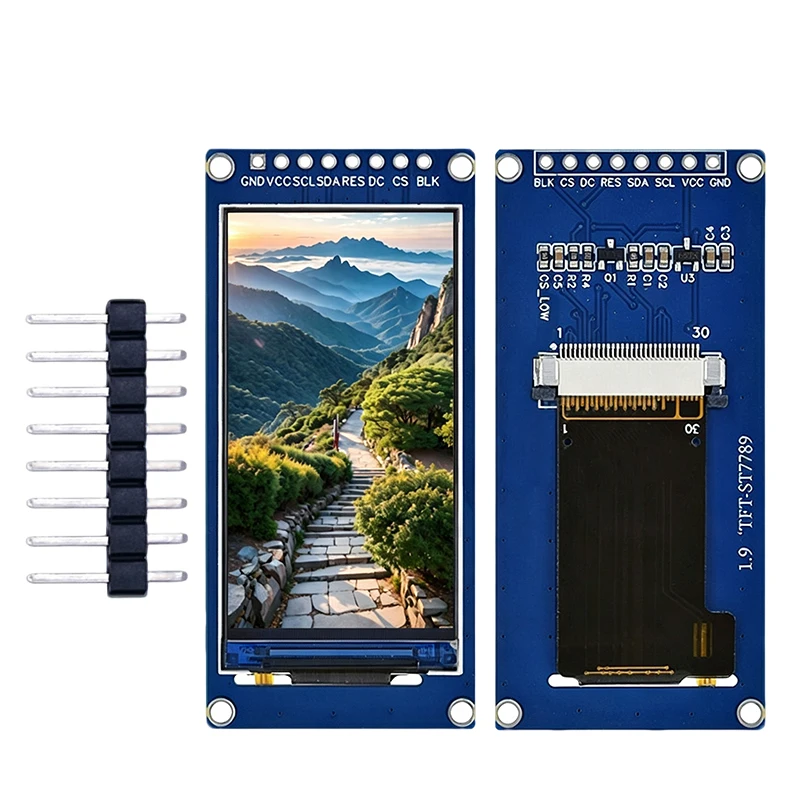 1,9 Zoll ST7789 TFT-LCD-Anzeigemodul, serielle SPI-Schnittstelle – Bild 3