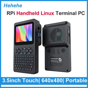Raspberry Pi Handheld Linux Terminal 3,5 Zoll Touchscreen Tragbares Entwicklungsgerät 640x480 Auflösung