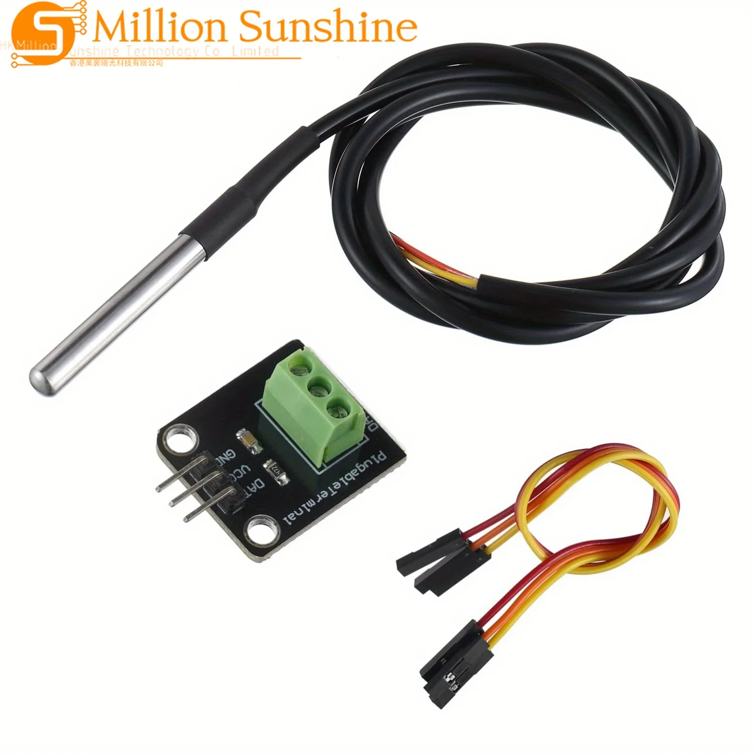 DS18B20 Digitales Temperatursensor-Modul-Kit mit 1M/3,2ft Sonde Hohe – Bild 4