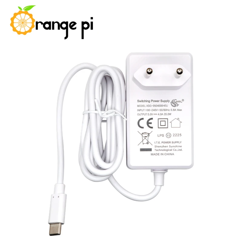 5V 4A Netzteil DC 20W USB Typ C Netzteil EU US UK Stecker für Orange – Bild 4