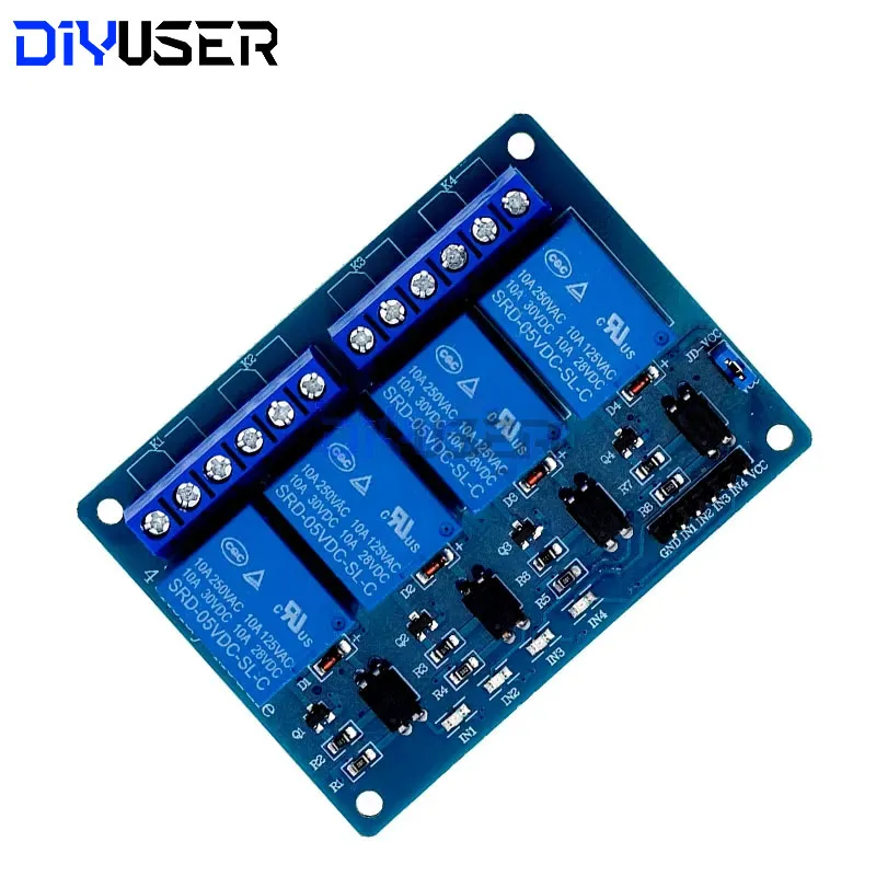DIYUSER 5V 1 2 4 8 Kanal Relaismodul mit Optokoppler – Bild 6