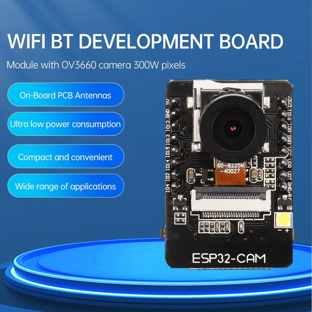 ESP32-CAM wifi bluetooth entwicklungs board onboard ov2640/ov3660 – Bild 3