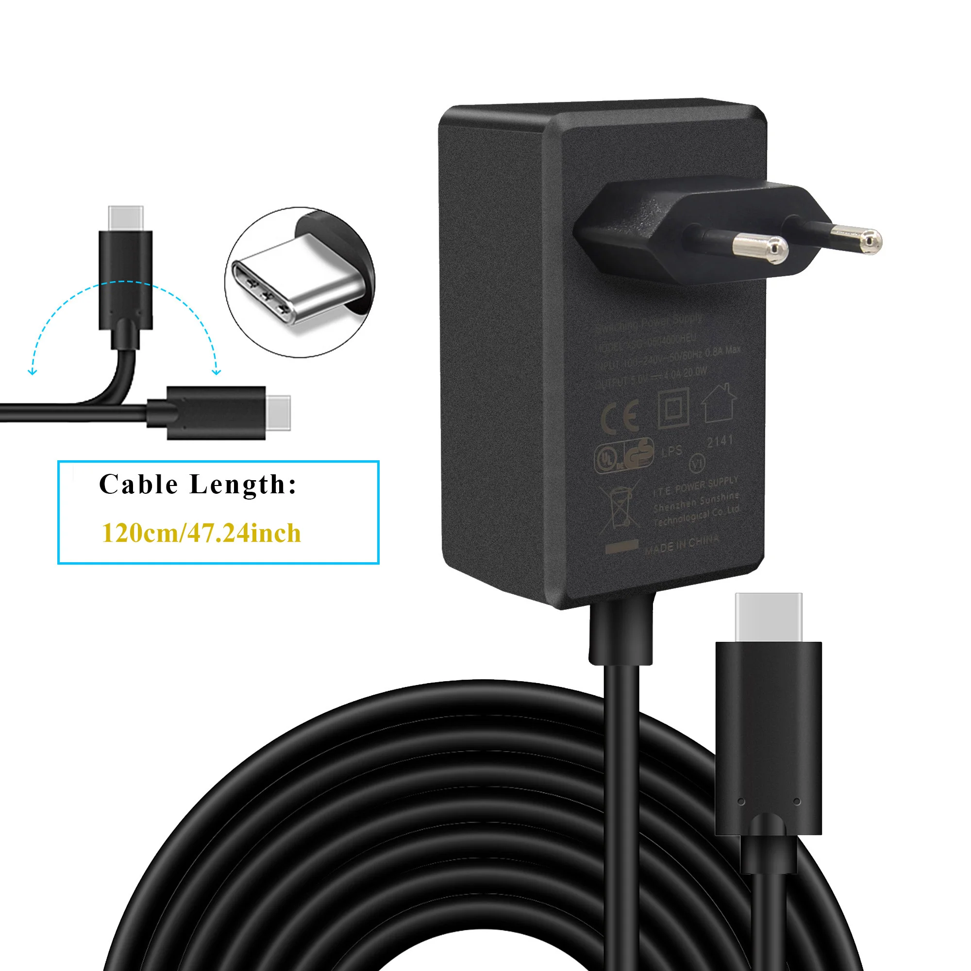 Geekworm Orange Pi 5/5b/5 plus Netzteil 5V 4a 20W USB C Typ C – Bild 4