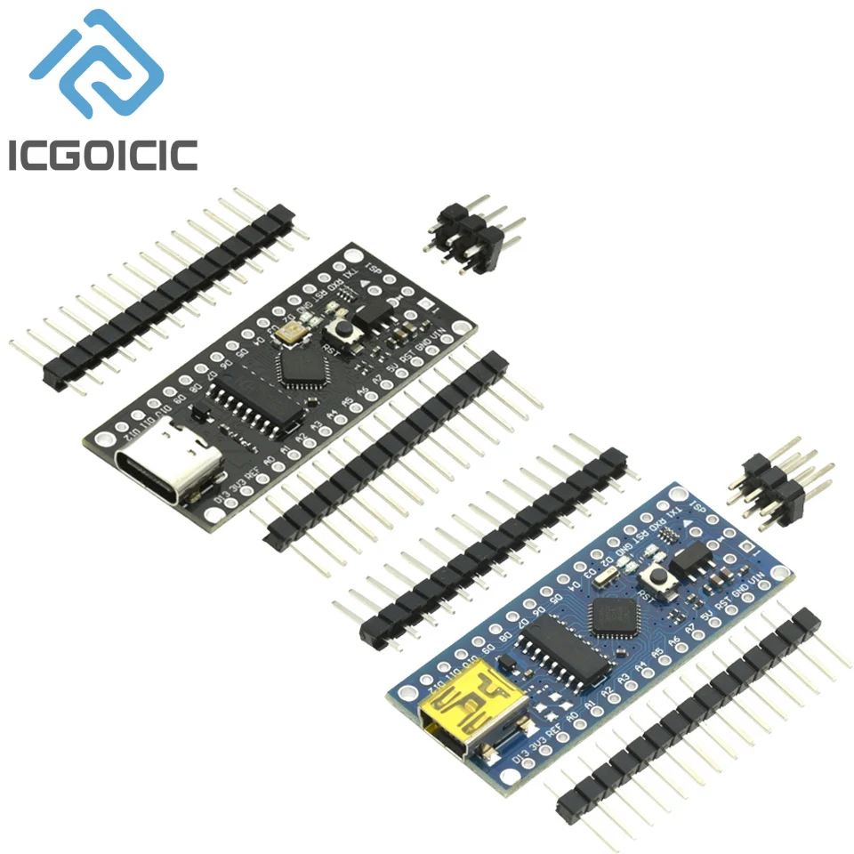 Nano V3 Atmega328P/Atmega168 MCU Core Board Schweißentwicklungsboard Verbessertes Versionsmodul für Arduino