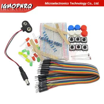 Starter-Kit für uno r3 Mini-Steck brett LED-Überbrückung draht knopf für Arduino DIY-Kit