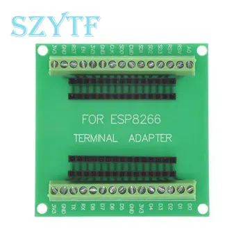 Der ESP8266-Erweiterungsplatinen-Terminaladapter ist mit dem NODEMCU V2 GPIO Led MCU Development Board