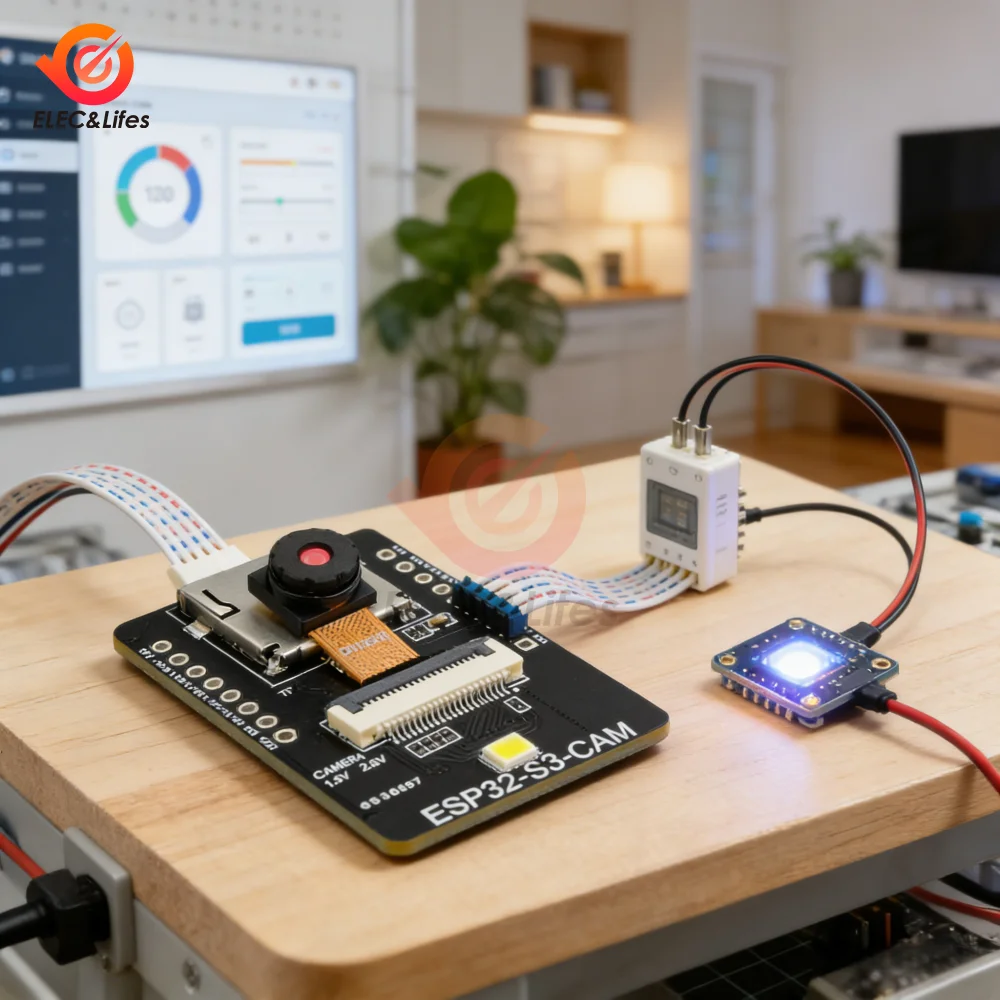 ESP32-S3 AI-Kameramodul mit OV2640/OV3660-Kamera, integriertem WLAN, Bluetooth, Typ-C-Anschluss