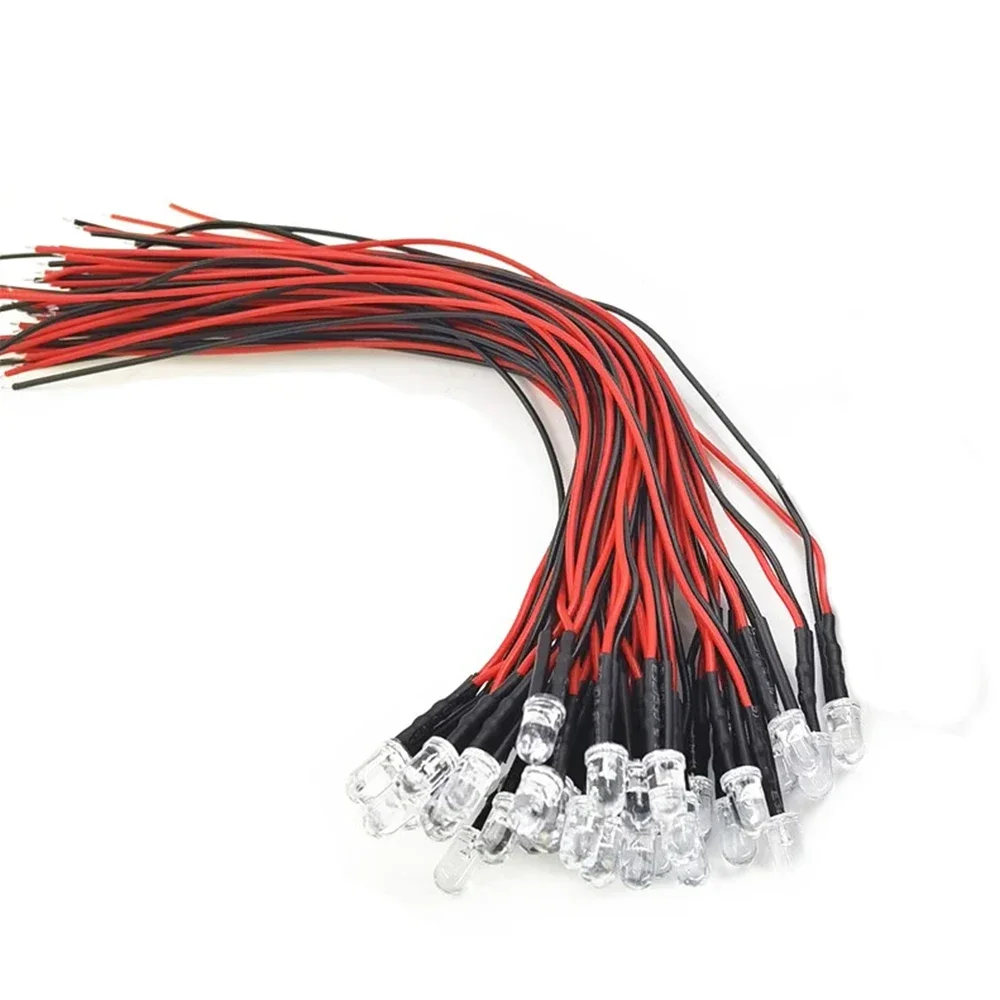 20 50 100 Stück 20cm Vorverdrahtete 3mm 5mm LED-Leuchten – Bild 3