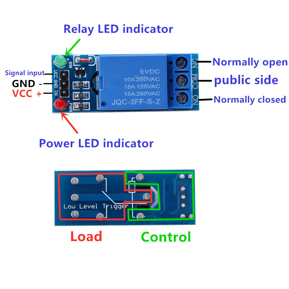 5V 12V1 2 4 6 8 Kanal Relaismodul mit Optokoppler Relaisausgang 1 2 4 – Bild 2