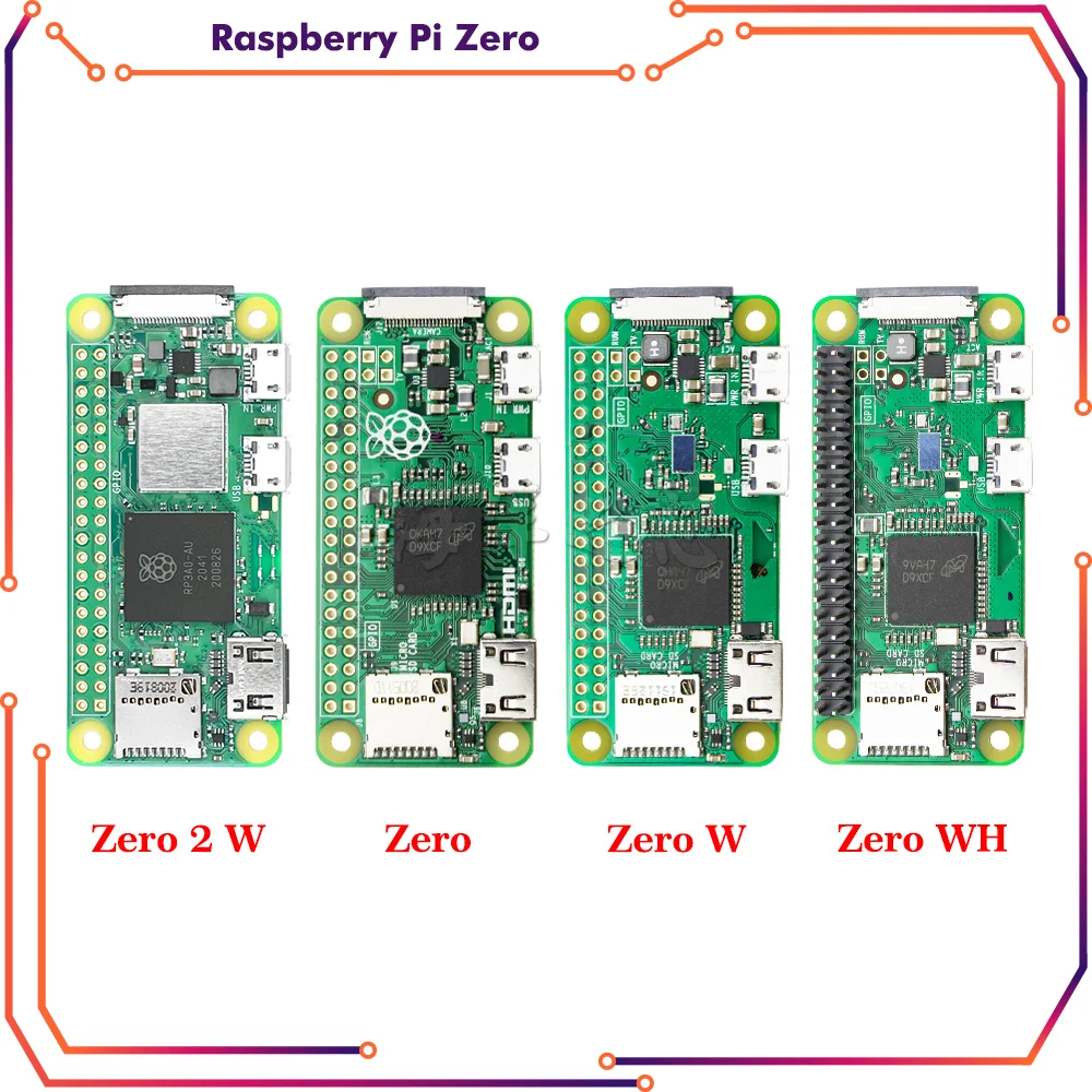 Raspberry Pi Zero 2W / W / WH /2WH WIFI Bluetooth-Board mit 1GHz CPU 512 MB RAM Raspberry Pi Zero Version 1.3