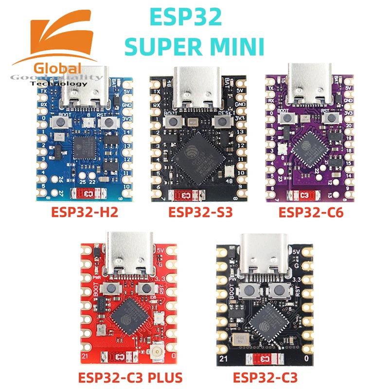 ESP32-C3 ESP32-S3 ESP32-H2 ESP32-C6 Entwicklung Board ESP32 C3 SuperMini WiFi Bluetooth ESP32C3 Expansion