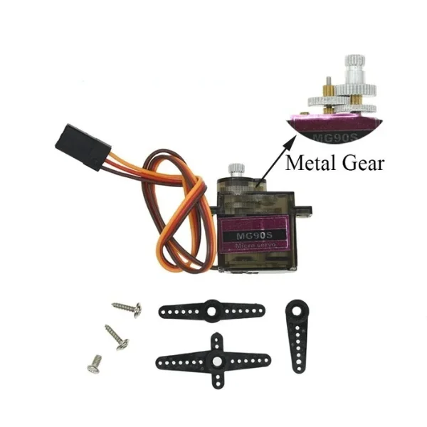 Servo SG90 MG90S DC4,8-6V 9g Servo 450 Hubschrauber Trolley Servo – Bild 3