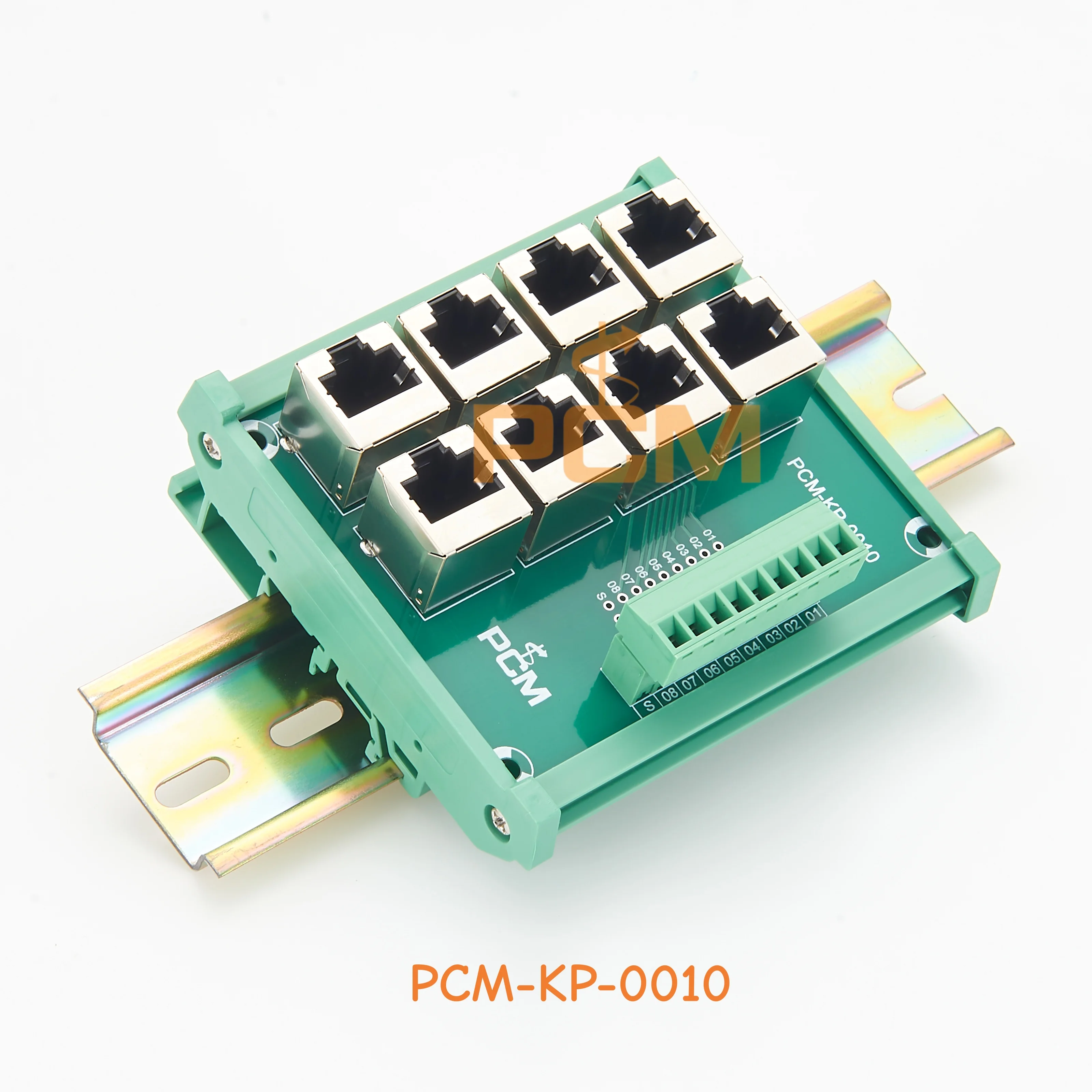 DIN-Schienen-8-Wege-RJ45-Ethernet-zu-Schraubklemmenblock-Breakout-Boar – Bild 2